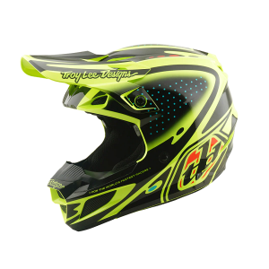 TLD SE5 POLYCARBONATE HELMET THE LINE FLO YELLOW - Каска за мотокрос и ендуро - 10604702X