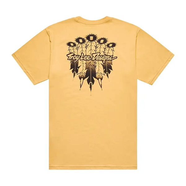 TLD T-SHIRT MANICA CORTA FEATHER ARANCIONE BLEACHED MELON - Тениска - 70157103X